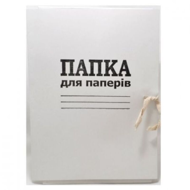 Папка на зав'язках DK DK002, А4, сіра